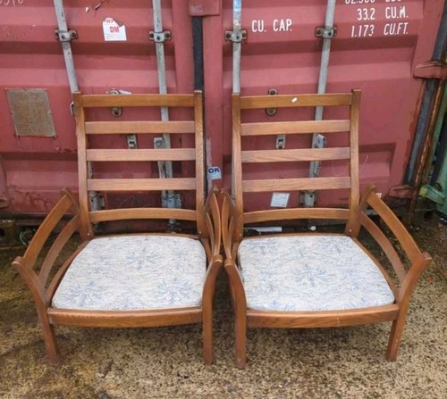 Pair ercol armchairs - pair, of
