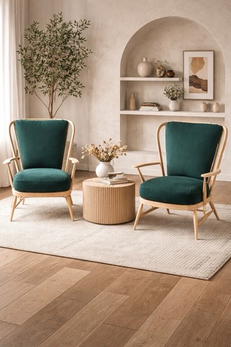 Pair ercol armchairs - pair,