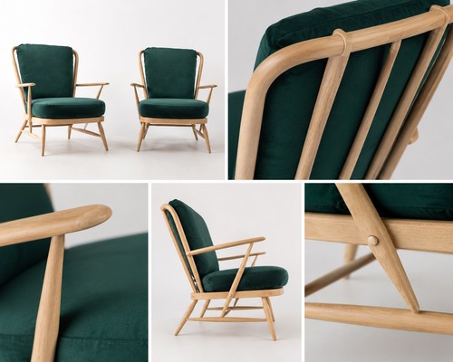 Pair ercol armchairs - ercol,