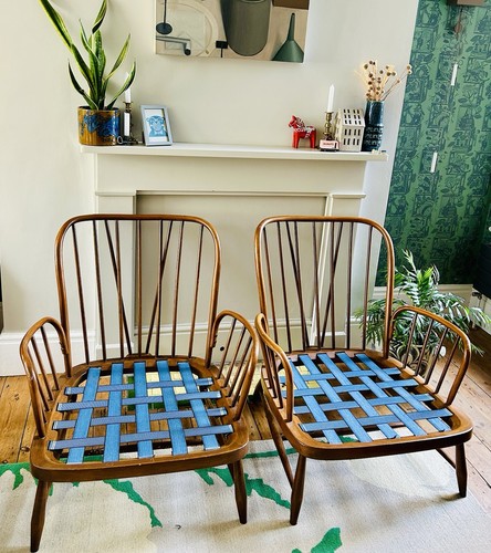 Pair vintage ercol jubilee - pair,