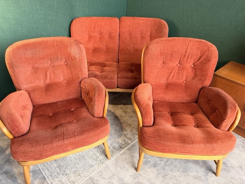 Ercol jubilee button sofa 2 - button, &