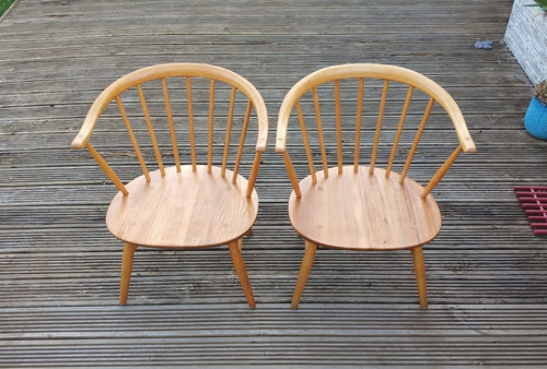 Two vintage ercol fireside - two,