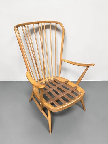 Ercol blonde armchair mid - ercol,