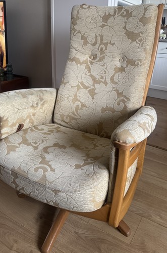 Ercol fabric swivel recliner - swivel,